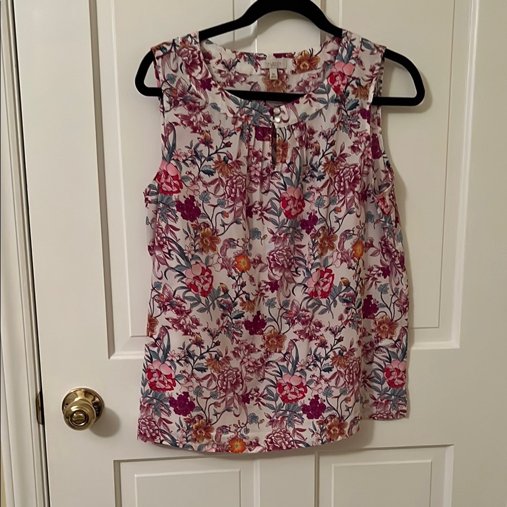 Talbots Floral Sleeveless Top - Multicolor MP